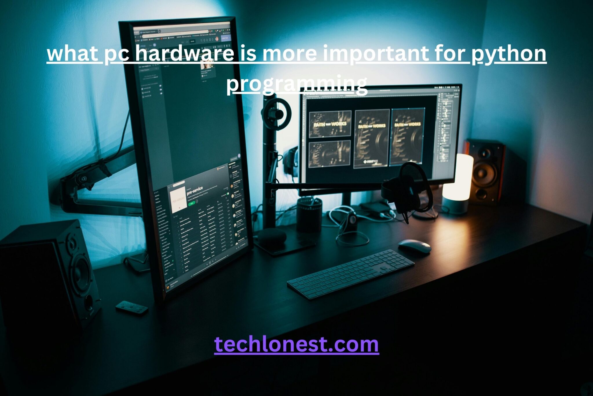what pc hardware is more important for python programming in 2025
